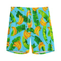Banana Leaf Pattern Print Men's Athletic Shorts