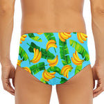 Banana Leaf Pattern Print Men's Triangle Swim Briefs
