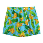 Banana Leaf Pattern Print Mesh Shorts