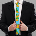 Banana Leaf Pattern Print Necktie