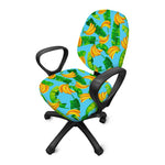 Banana Leaf Pattern Print Office Chair Cover