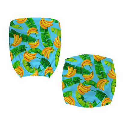 Banana Leaf Pattern Print Office Chair Cover