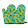 Banana Leaf Pattern Print Oven Mitts
