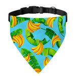 Banana Leaf Pattern Print Over The Collar Dog Bandana