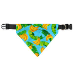 Banana Leaf Pattern Print Over The Collar Dog Bandana