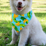 Banana Leaf Pattern Print Over The Collar Dog Bandana