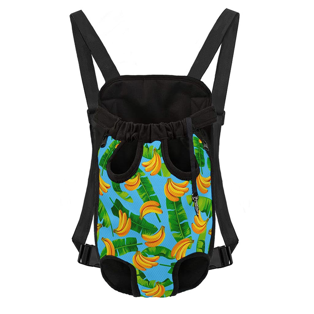 Banana Leaf Pattern Print Pet Carrier Backpack