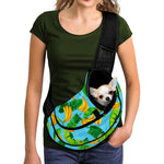 Banana Leaf Pattern Print Pet Sling Carrier