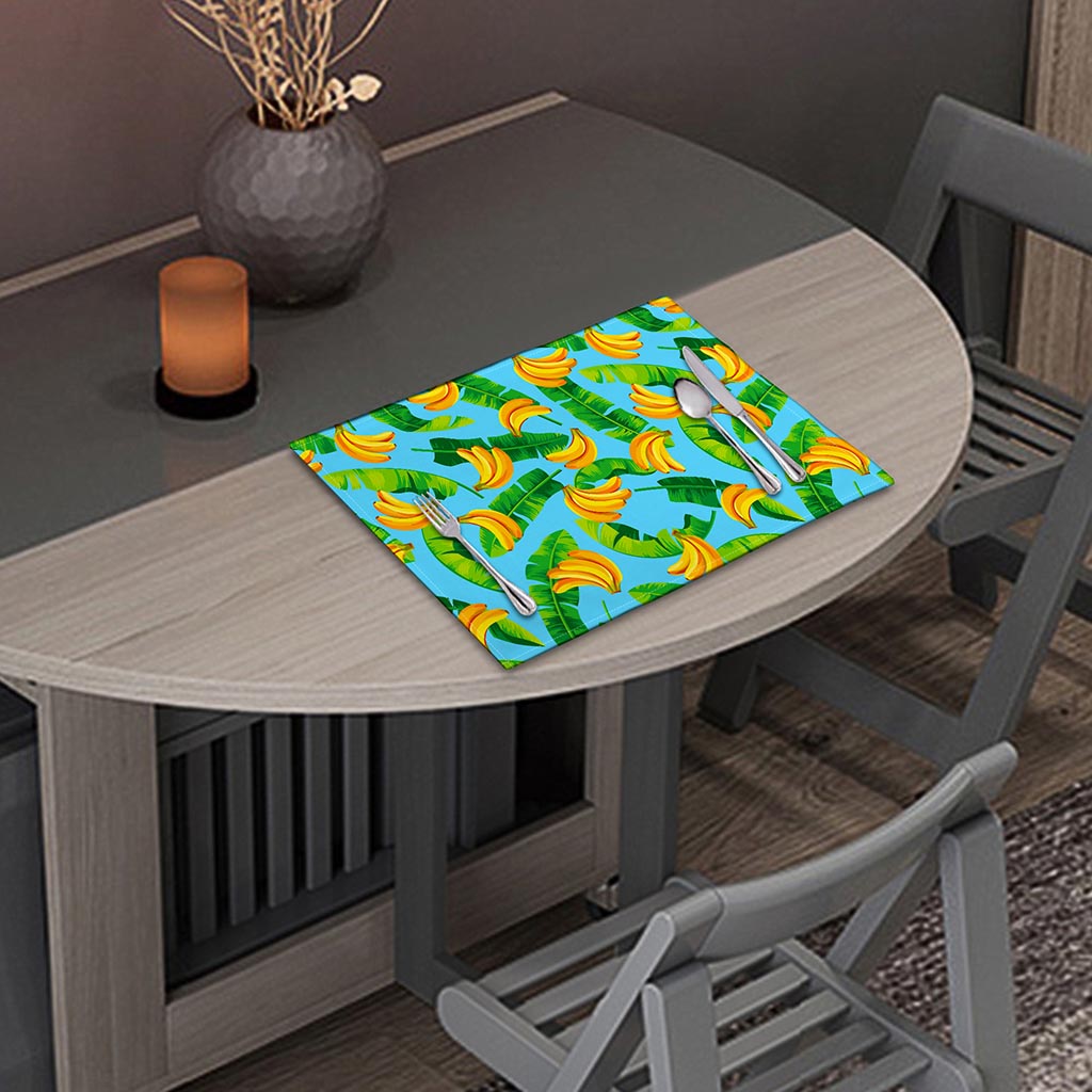 Banana Leaf Pattern Print Placemat