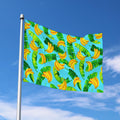 Banana Leaf Pattern Print Polyester Flag
