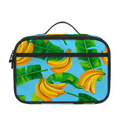 Banana Leaf Pattern Print Portable Lunch Bag