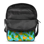 Banana Leaf Pattern Print Rectangular Crossbody Bag