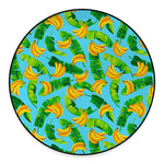 Banana Leaf Pattern Print Round Floor Mat