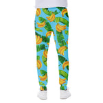 Banana Leaf Pattern Print Scuba Joggers