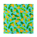Banana Leaf Pattern Print Silk Bandana