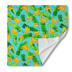 Banana Leaf Pattern Print Silk Bandana