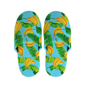 Banana Leaf Pattern Print Slippers