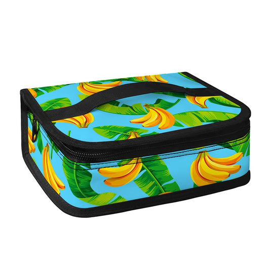 Banana Leaf Pattern Print Small Lunch Bag