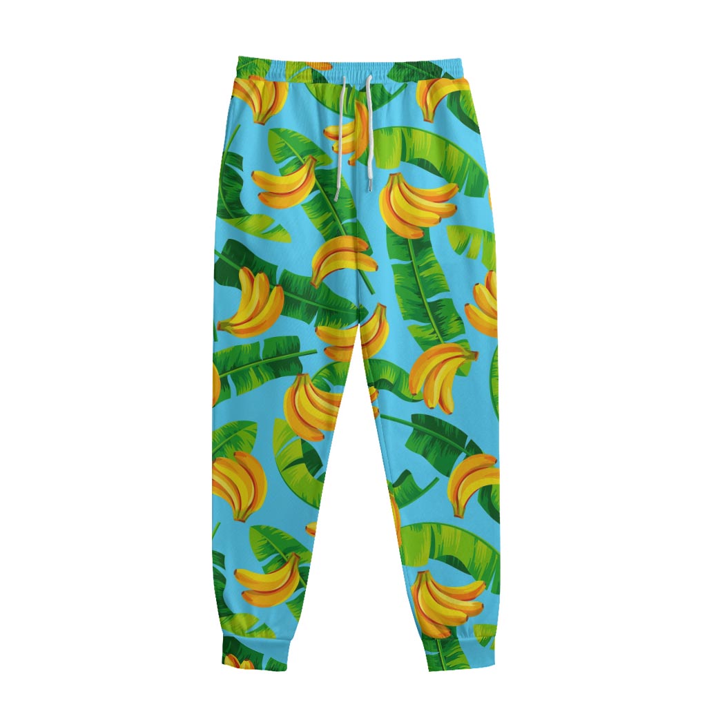 Banana Leaf Pattern Print Sweatpants