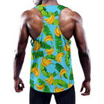 Banana Leaf Pattern Print Training Tank Top