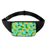 Banana Leaf Pattern Print Waist Bag