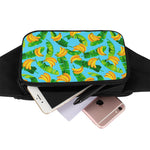 Banana Leaf Pattern Print Waist Bag