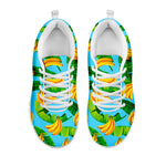 Banana Leaf Pattern Print White Running Shoes