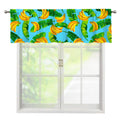 Banana Leaf Pattern Print Window Valance