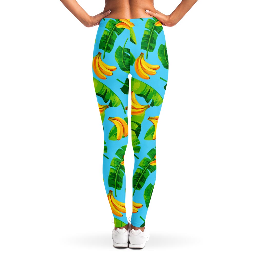 Banana Leaf Pattern Print Women's Leggings