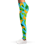 Banana Leaf Pattern Print Women's Leggings