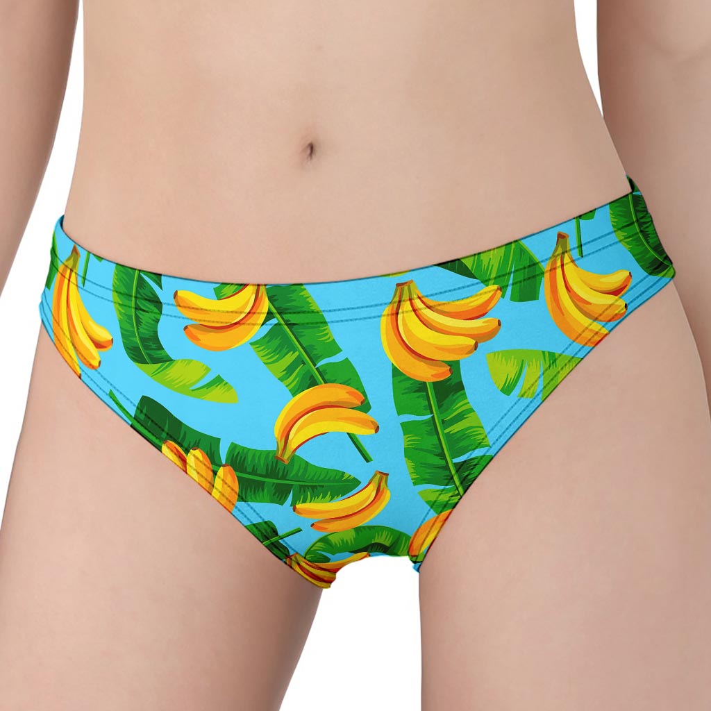 Banana Leaf Pattern Print Women's Panties