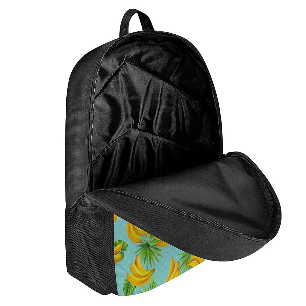 Banana Palm Leaf Pattern Print 17 Inch Backpack