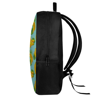 Banana Palm Leaf Pattern Print 17 Inch Backpack