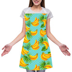 Banana Palm Leaf Pattern Print Adjustable Apron