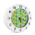 Banana Palm Leaf Pattern Print Alarm Clock