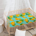 Banana Palm Leaf Pattern Print Baby Crib Sheet