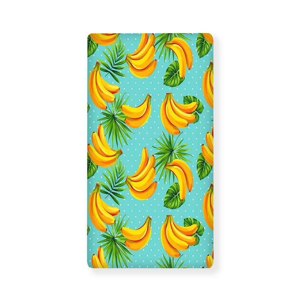 Banana Palm Leaf Pattern Print Baby Crib Sheet