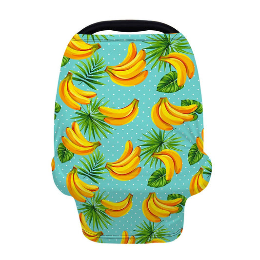 Banana Palm Leaf Pattern Print Baby Seat Cover