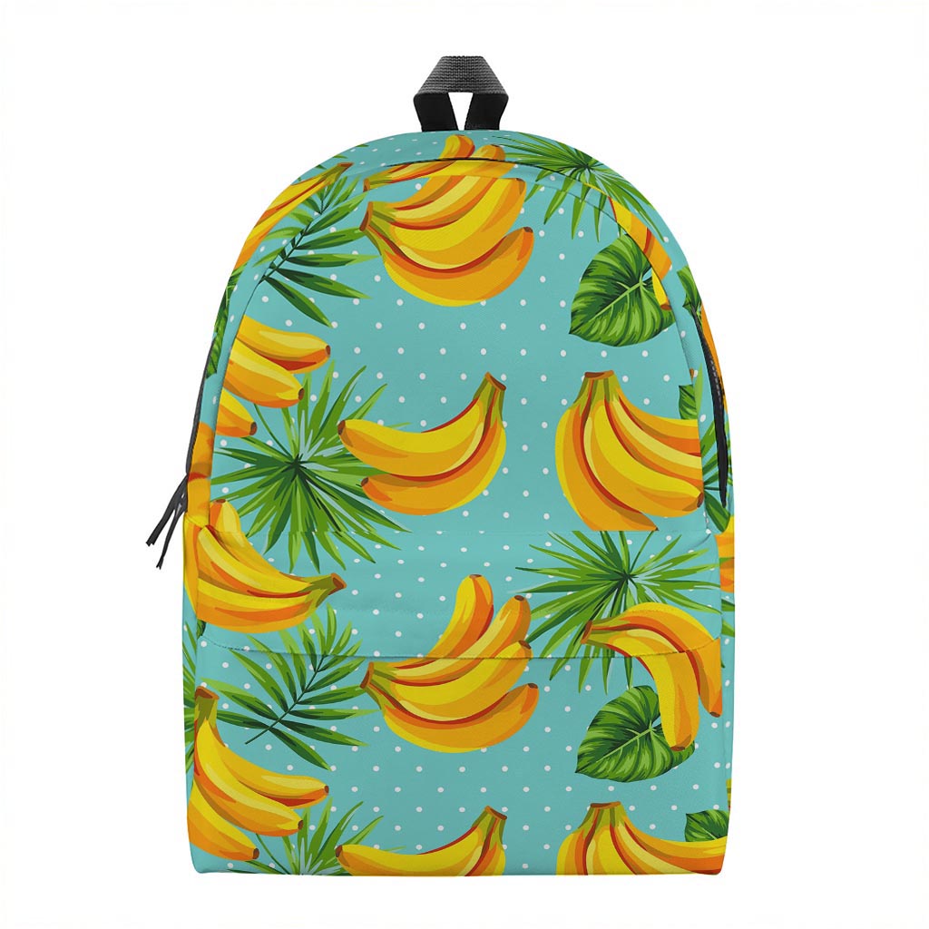 Banana Palm Leaf Pattern Print Backpack