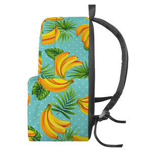 Banana Palm Leaf Pattern Print Backpack