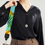 Banana Palm Leaf Pattern Print Bag Strap