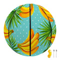 Banana Palm Leaf Pattern Print Basketball