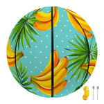 Banana Palm Leaf Pattern Print Basketball