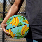 Banana Palm Leaf Pattern Print Basketball