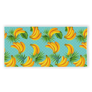 Banana Palm Leaf Pattern Print Beach Towel