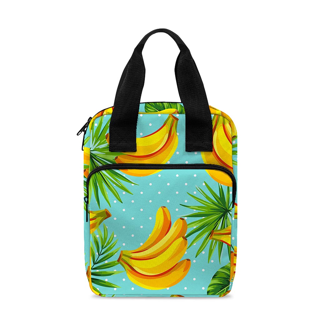 Banana Palm Leaf Pattern Print Bible Tote Bag