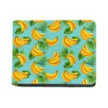 Banana Palm Leaf Pattern Print Bifold Wallet