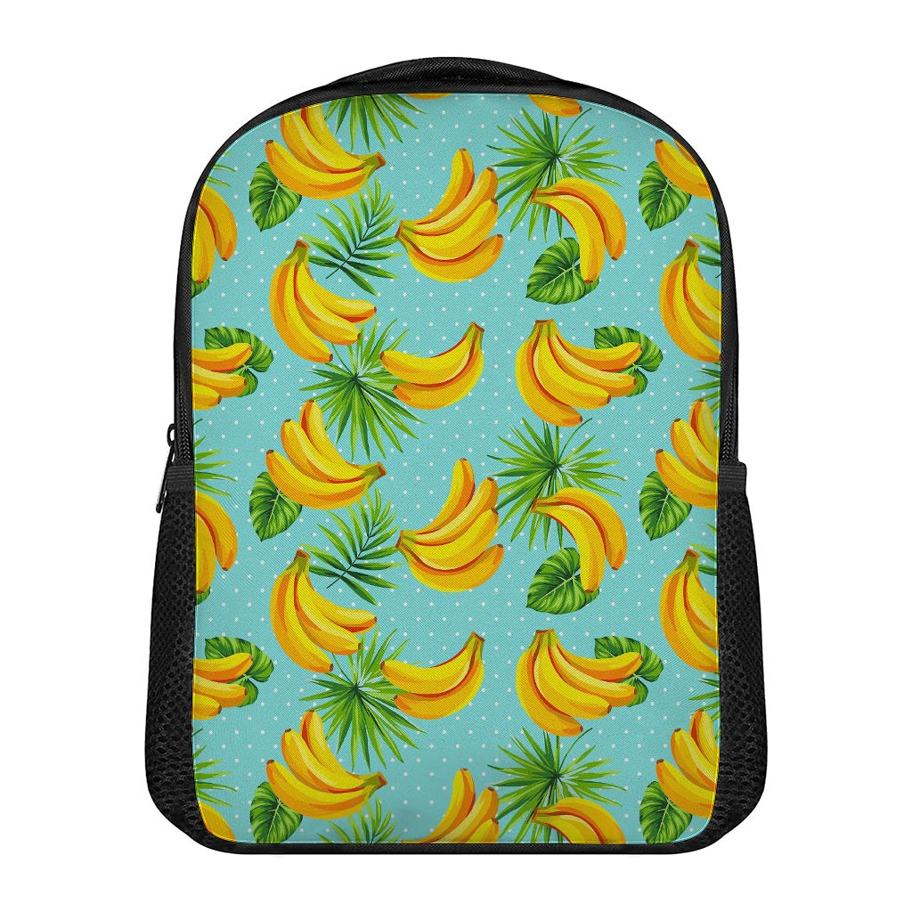 Banana Palm Leaf Pattern Print Casual Backpack