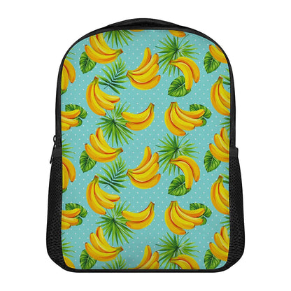 Banana Palm Leaf Pattern Print Casual Backpack