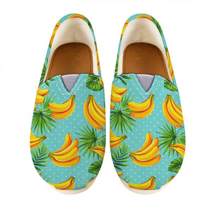 Banana Palm Leaf Pattern Print Casual Shoes
